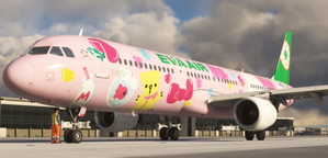  Eva Air Pinky Jet B-16217 | A321 | CFM Sharklets (4K+8K) | FenixSim A321  thumbnail 3