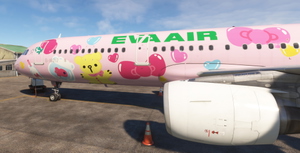  Eva Air Pinky Jet B-16217 | A321 | CFM Sharklets (4K+8K) | FenixSim A321  thumbnail 7