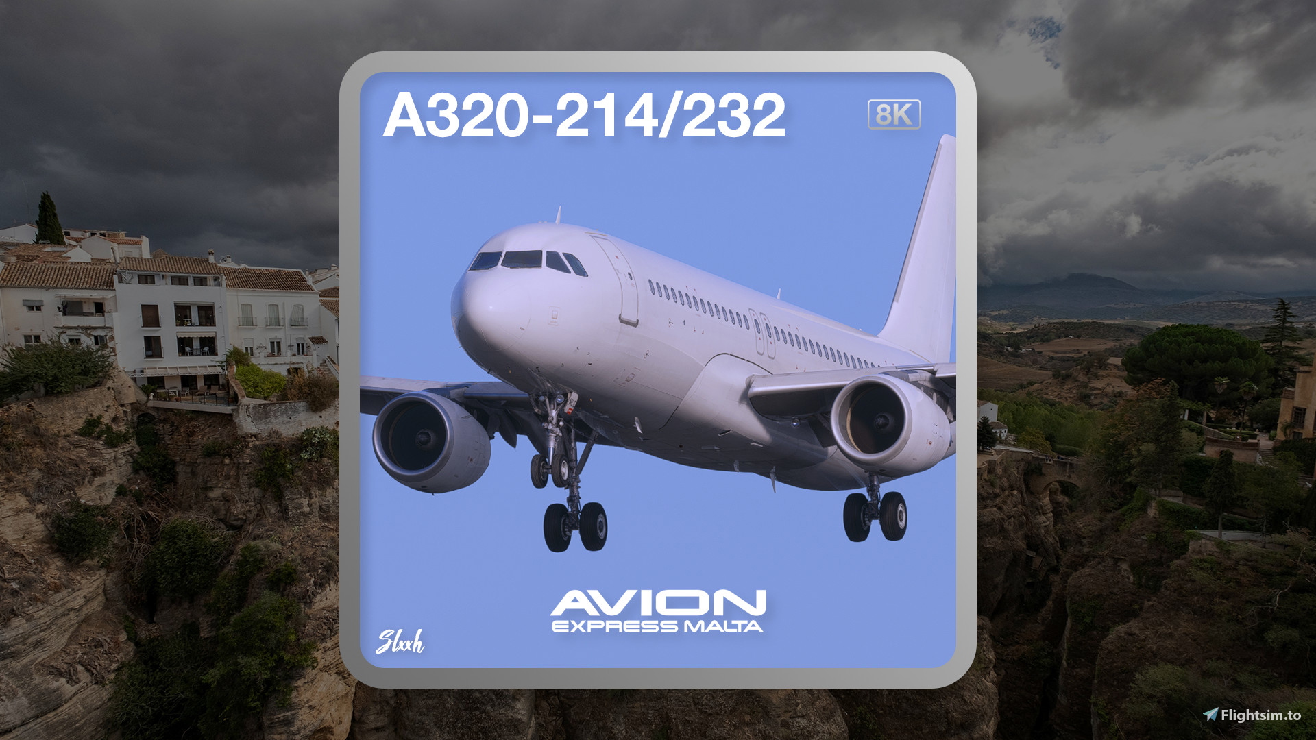 Fenix A320 | Malta Express Full White 9H-AMM/9H-MLE [8K