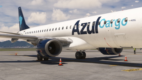 | FlightSim Studio E-jet 195 | Azul Cargo | PR-AYO |Full Cargo |