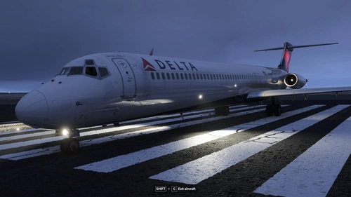 Fly the MaddogX MD-80/83/88 Realistic Light Mod
