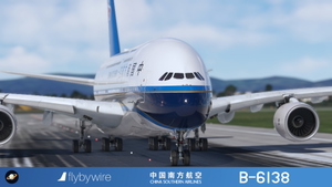  FlyByWire A380X China Southern 中国南方航空 B-6138 with cabin 4K/8K thumbnail 6