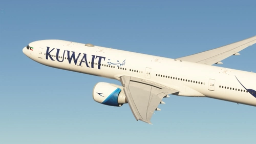 Kuwait Airways B777-300ER 9K-AOE w/Cabin | PMDG 777-300ER