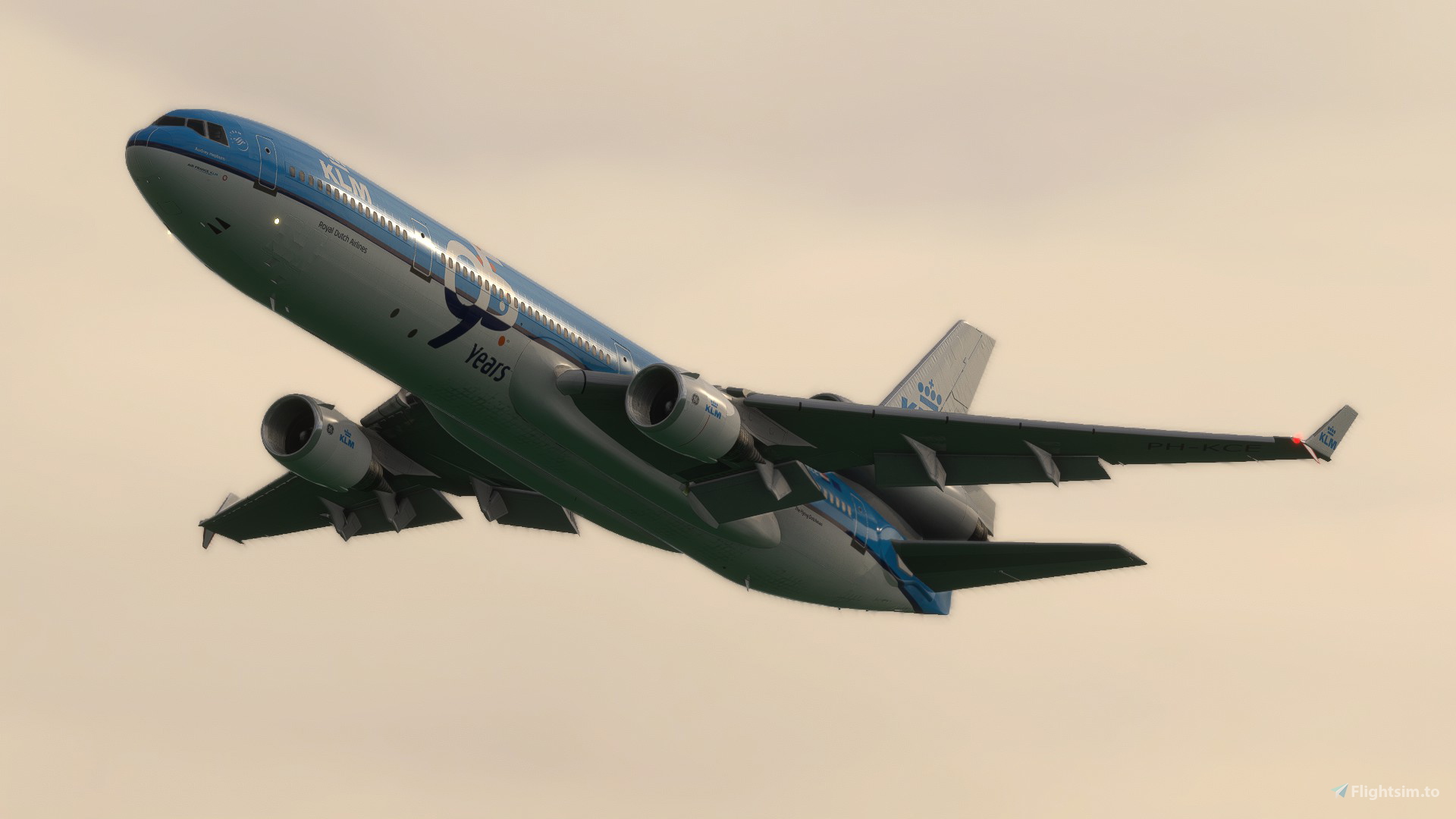TFDI MD-11 KLM PH-KCE 95 Years w/Cabin - Aircraft Liveries for