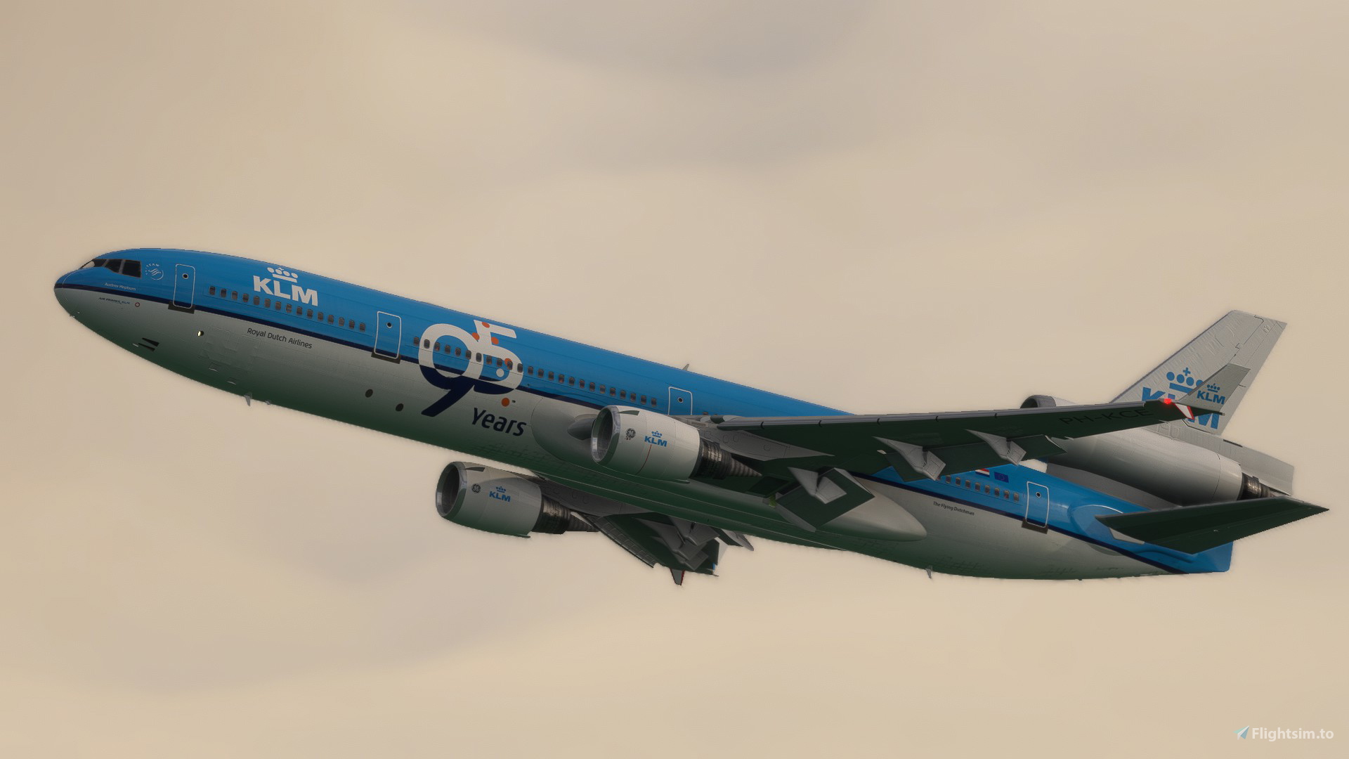 TFDI MD-11 KLM PH-KCE 95 Years w/Cabin - Aircraft Liveries for