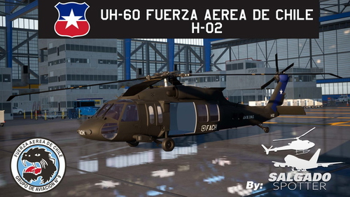  UH-60L Fuerza Aerea de Chile FACH H-02 for Delta Simulations UH-60