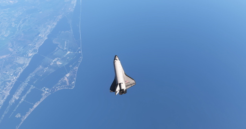 03-Landing The Space Shuttle from Altitude at KTTS