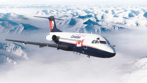 JustFlight Fokker F28-1000 Canadian Virtual (C-FCRM)