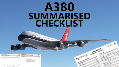FBW A380X Checklist