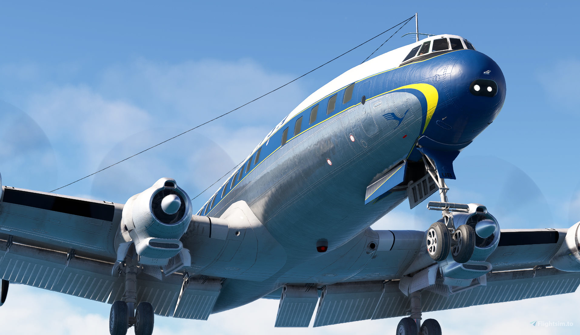 航空機・ヘリコプター L.1049G SUPER CONSTELL ATION 1/144 Lockheed L-1049 Super Constellation . Air India . 1/144