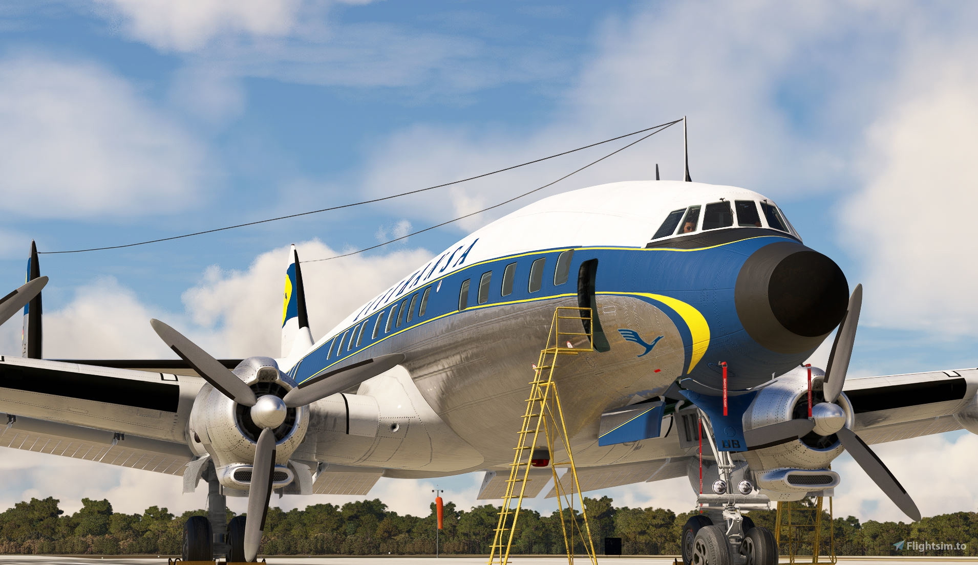 Lockheed L-1049G Super Constellation Lufthansa 4Pack のために