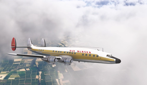 Lockheed L-1049H Super Constellation Alaska Airlines N7777C | 1966