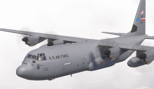 Blackbird C-130J-30 USAF 085726 Dyess to Guam