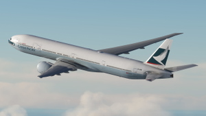 Cathay Pacific Classic [B-KQW] w/Cabin PMDG B777-300ER thumbnail 3