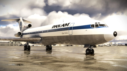 Pan Am (N365PA) 1980s | FlightSim Studio B727-200F Freighter