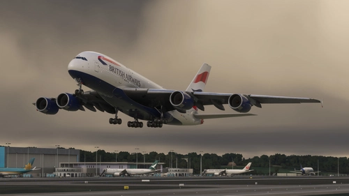 British Airways G-XLEA [4K] | FlyByWire A380