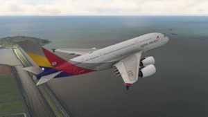 Asiana Airlines HL7625 [4K] | FlyByWire A380 thumbnail 3