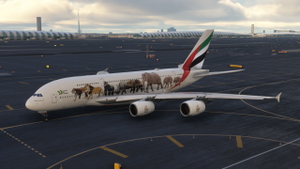 Emirates "United for Wildlife" A6-EOM [4K] | FlyByWire A380 thumbnail 2