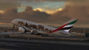 Emirates "United for Wildlife" A6-EOM [4K] | FlyByWire A380 thumbnail 4