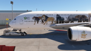 Emirates "United for Wildlife" A6-EOM [4K] | FlyByWire A380 thumbnail 8