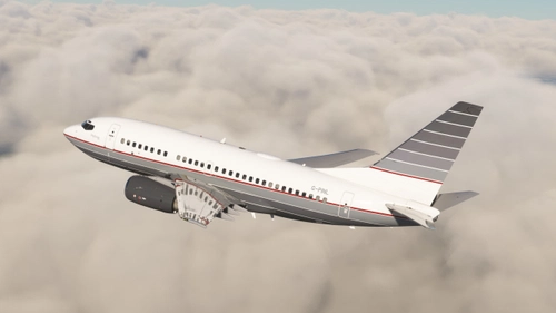 PinStripe Jets (G-PINL) w/Cabin | PMDG Boeing 737-600