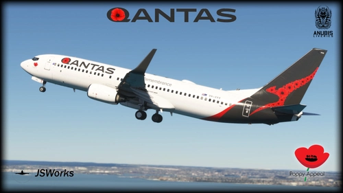 Qantas "Spirit of Remembrance" VH-VXA | Remembrance Special | PMDG 737-800