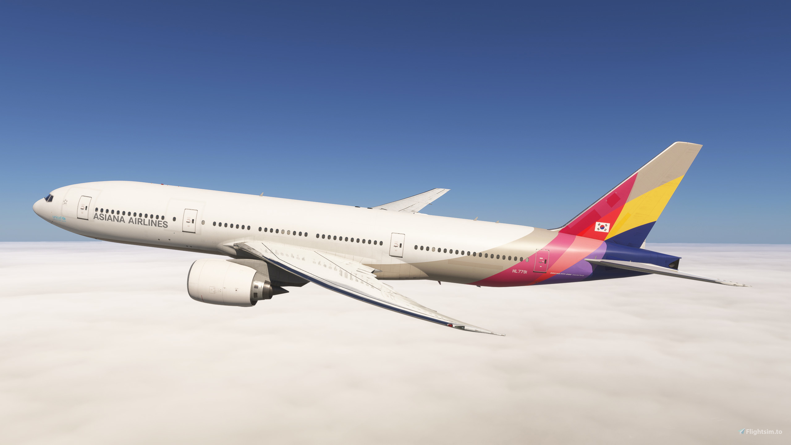 20/24] Asiana Airlines HL7791 (No Kumho Logo) | PMDG 777