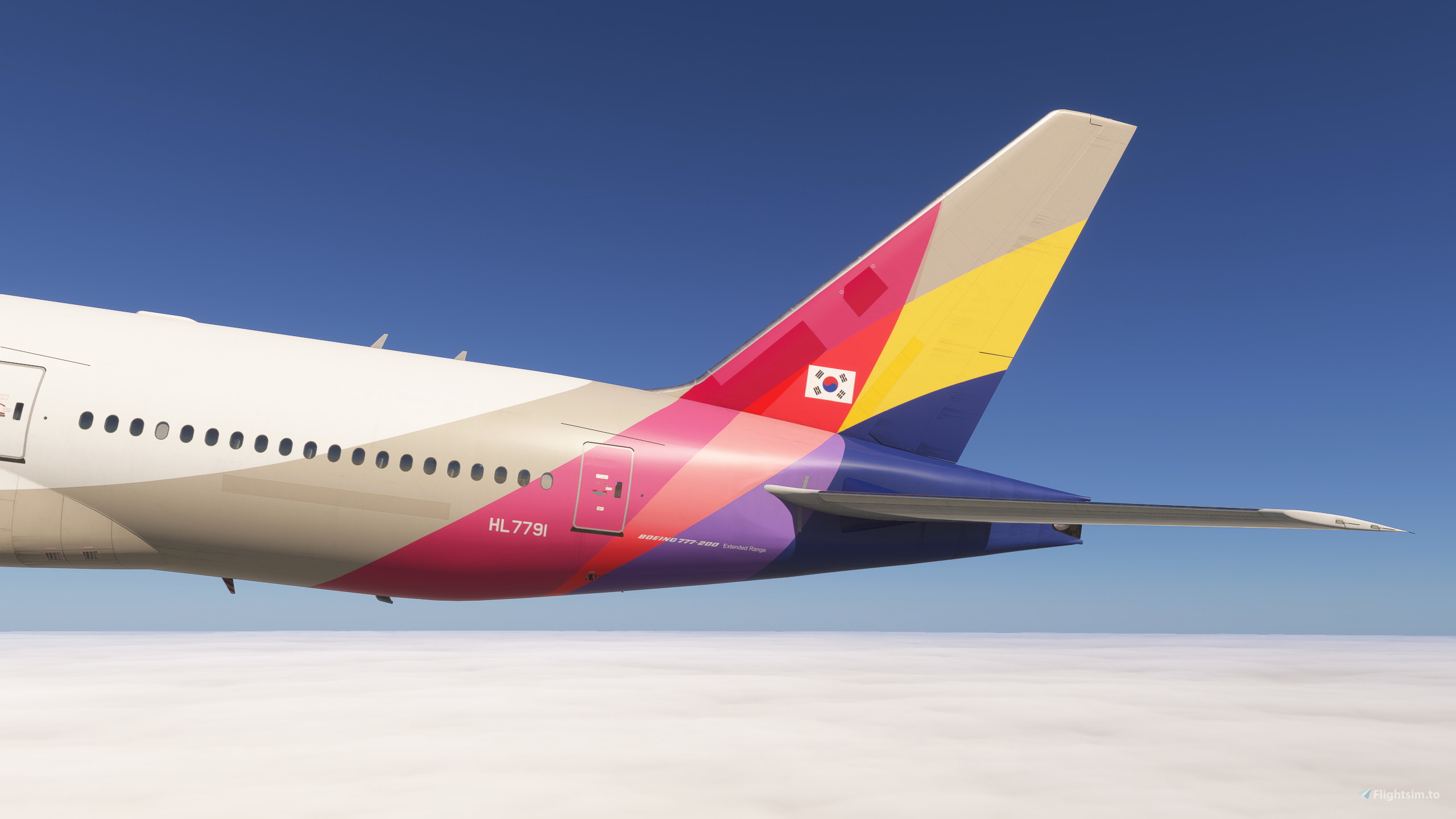 20/24] Asiana Airlines HL7791 (No Kumho Logo) | PMDG 777