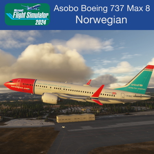 2024 Asobo Max 8 - Norwegian Shuttle Unicef thumbnail 1
