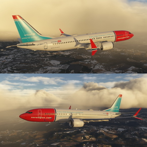 2024 Asobo Max 8 - Norwegian Shuttle Unicef thumbnail 2