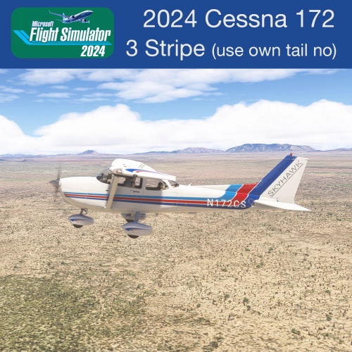2024 Cessna 172 - 3 Stripes