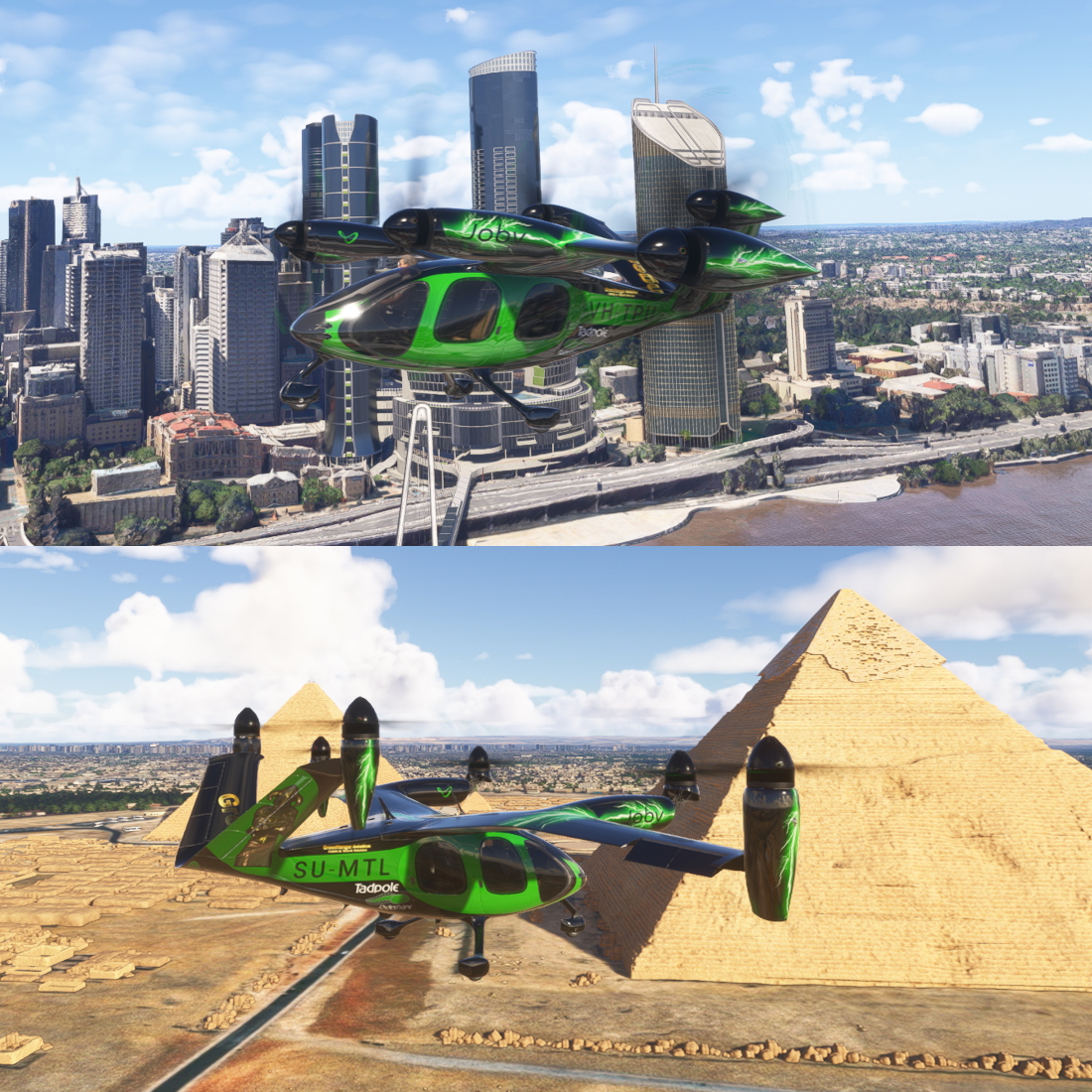 2024 Joby S4 Tadpole Rideshare per Microsoft Flight Simulator | MSFS