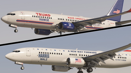 2024 US Presidential Campaign 737-BBJ2 Pack