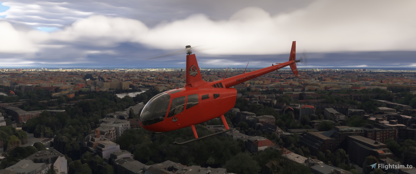 Livery Microsoft R66 - Red Heron for Microsoft Flight Simulator | MSFS