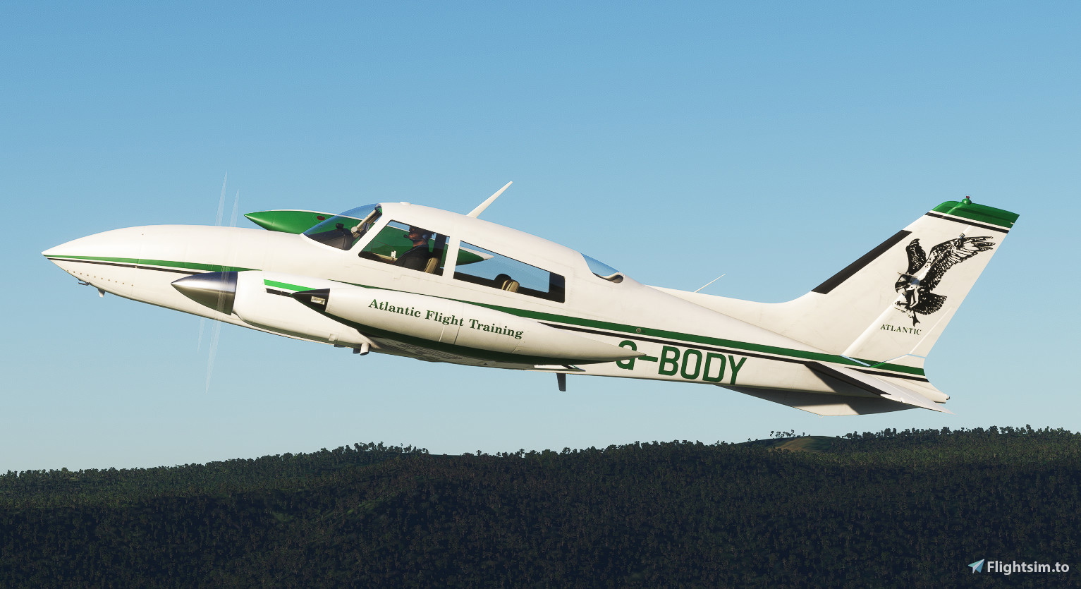 G-BODY Atlantic Flight Training | MILVIZ Cessna C310R [4K] - MSFS Add ...
