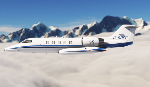G-BBEE (Pendleton Aviation) | Flysimware LEARJET 35A [8K]