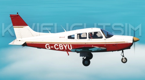 G-CBYU (Private) | Just Flight Piper PA-28 Warrior II [4K]