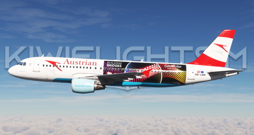 Austrian Airlines  OE-LBS | 2005 +  EuroVision 2015 | Fenix A320 CFM [8K]