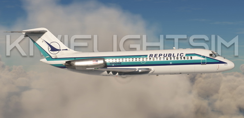 Republic Airlines N8904E | SkySimulations DC-9 10 [4K]