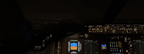 No.25 , Landing at Schiphol at Night
