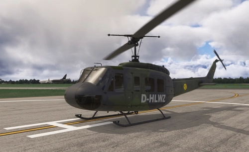 Bell UH-1D HEUY old German Airforce Bell after selling as Civil D-HLWZ