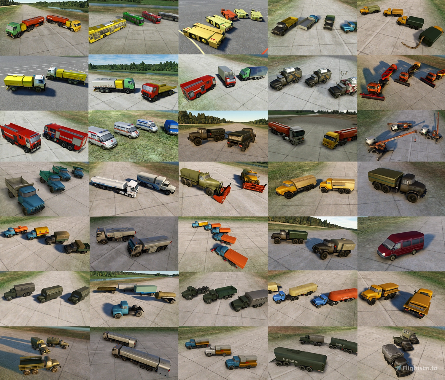 Library of automotive equipment and objects for MSFS2020-24 - Image 1