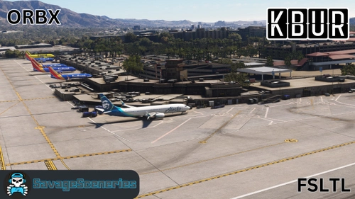 KBUR FSLTL Static Aircraft