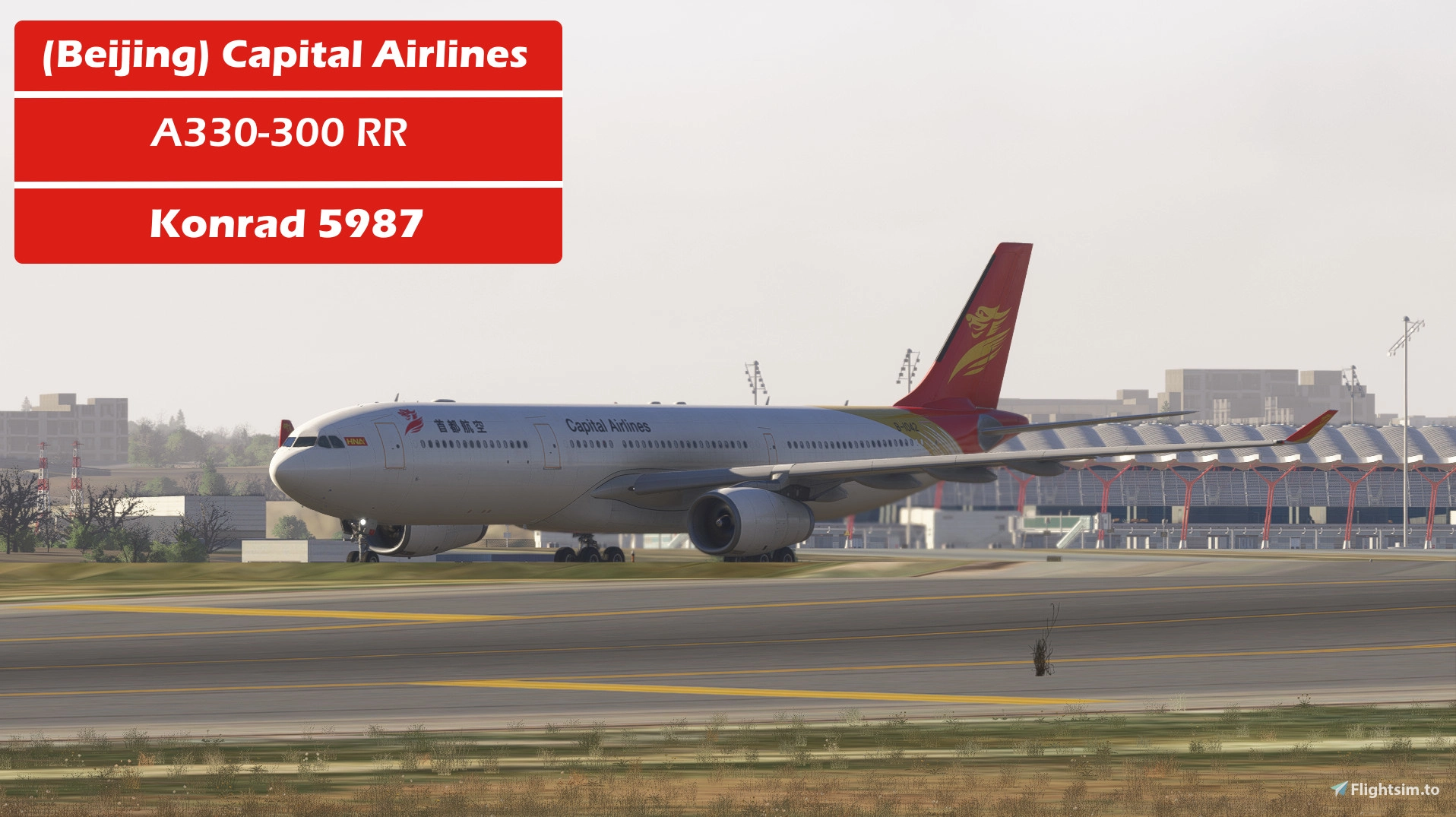 Capital Airlines| A330-300RR |w/cabin | B-1042 |8k |Konrad 5987 | MSFS 2024 - Image 1