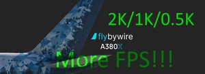 [2K/1K/0.5K] FlyByWire A380  (4K Edition)  Downscaled Texture More FPS thumbnail 2