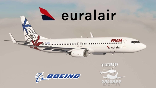 PMDG 737-800 Euralair Fram Livery   F-GRNA