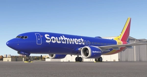 Southwest - N8705Q | Asobo 737-8MAX | 8K | Heart One thumbnail 2