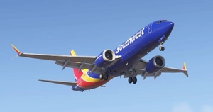 Southwest - N8719Q | Asobo 737-8MAX | 8K | Heart One thumbnail 2