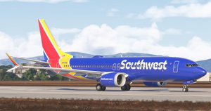 Southwest - N8719Q | Asobo 737-8MAX | 8K | Heart One thumbnail 5
