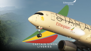 iniBuild A350-900 Ethiopian Airlines (Star Alliance colors) - ET-AYN 4K thumbnail 1